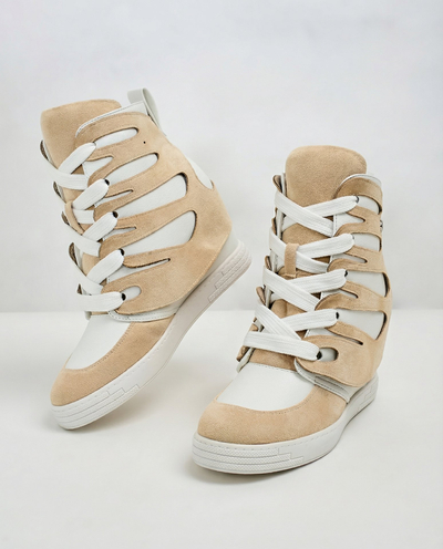 Royalfashion Sieviešu sportiskie zābaki uz papēža Pamstinsa