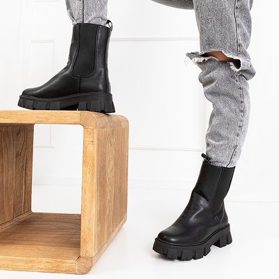Black Hoppy eco-leather ankle boots - Footwear