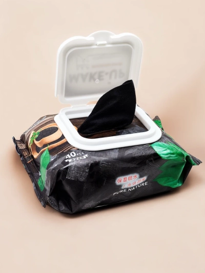 Moisturizing cleansing wipes for makeup removal 40 pcs.