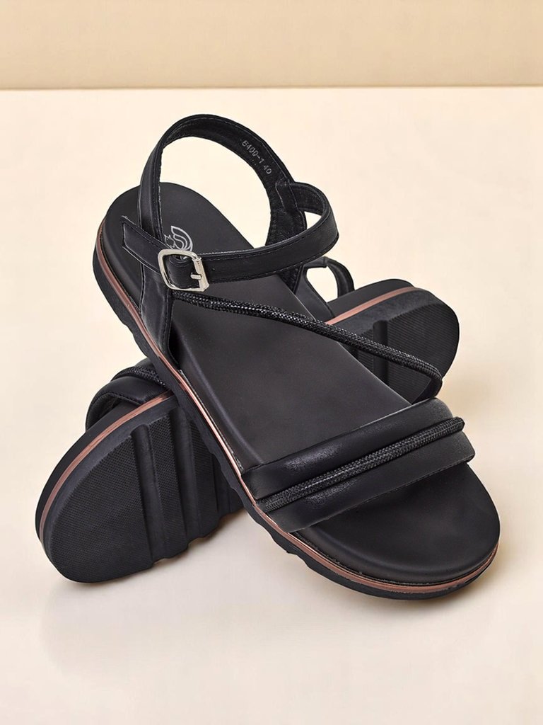 Royal Fashion Women's Rhinestone Wedge Sandals Magnol