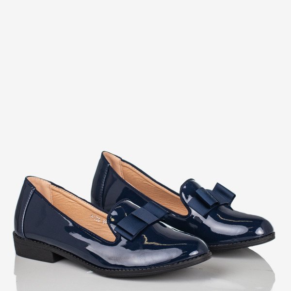 Dark blue women's loafers Holli - Footwear 1