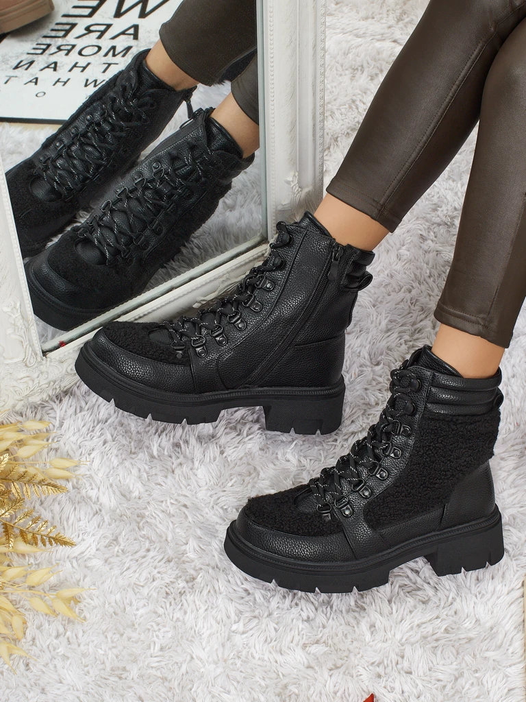 Women's worker boots with fur Ardella