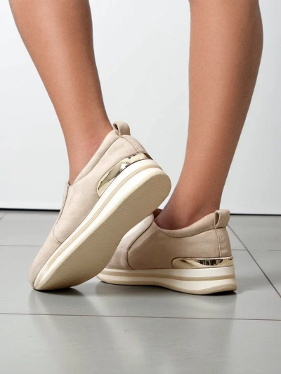 Royalfashion Женские эко замшевые лоферы Rabbite