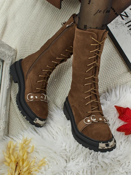 Royalfashion Женские ботинки на шнуровке Werces