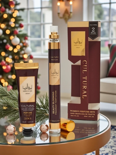 Zestaw Inspirowana Damska woda perfumowana & krem do rąk Arab Burgundy