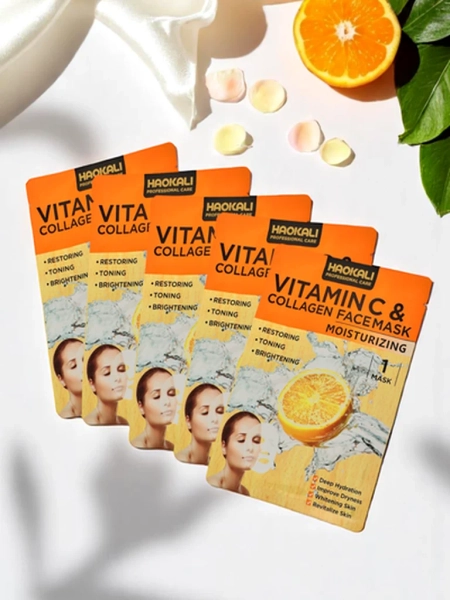 Haokali - Sejas maska ar C vitamīnu un kolagēnu - mitrina, izgaismo un tonizē