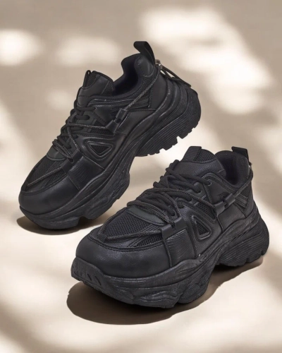Royalfashion Women's Sneakers on a Thick Sole Reterri
