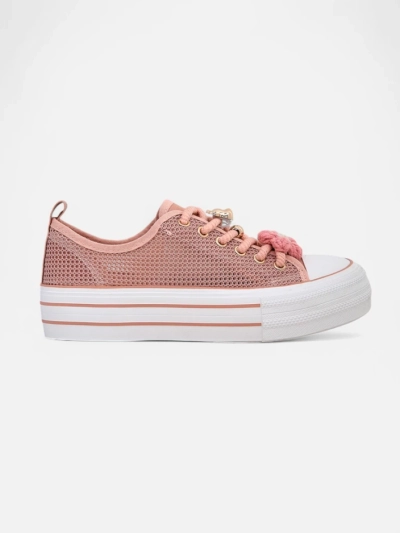 Royalfashion Women's perforated sneakers with embellishments Osdo