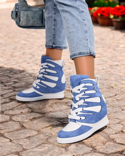 Royalfashion Sieviešu sportiskie zābaki uz papēža Pamstinsa