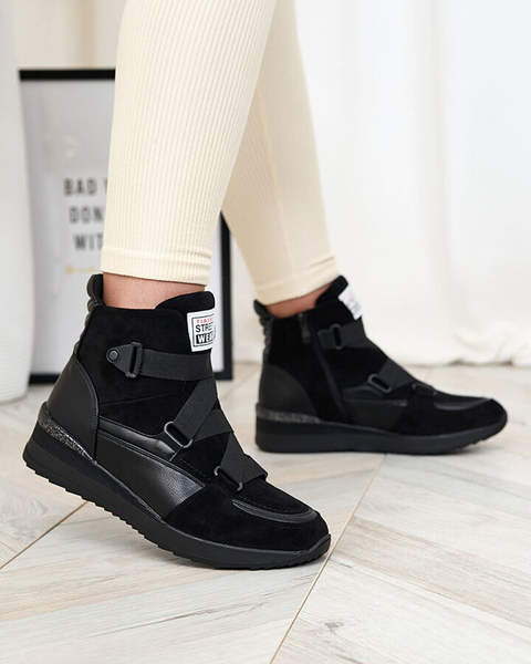 Royalfashion Melni sieviešu sporta zābaki Sattari