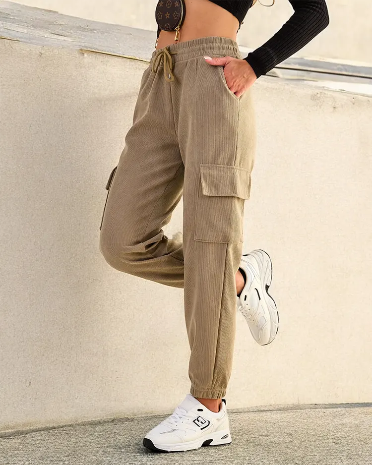 Royalfashion Women's fabric combat pants