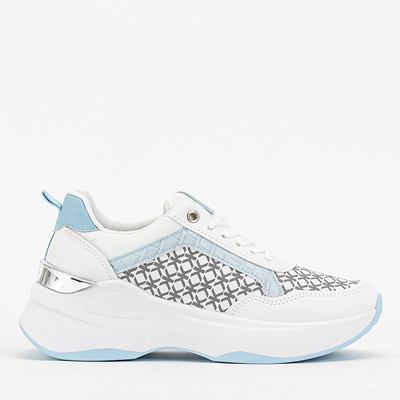 Blue and white women's sports shoes Weniso sneakers - Footwear
