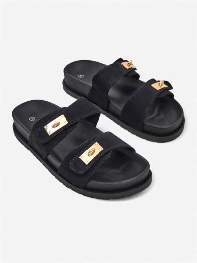 Royalfashion Women's slippers with decorative buckles Costes