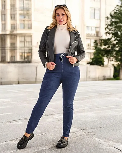 Royalfashion Women's plus size treggings pants