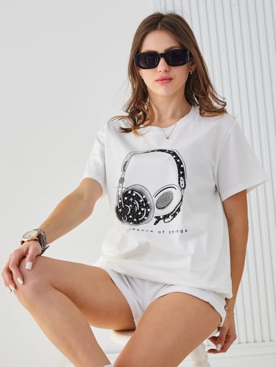 Royalfashion Women's Cotton T-Shirt with Print