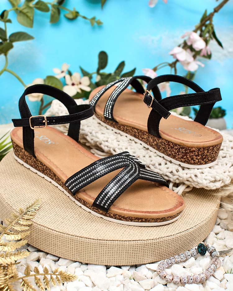 Royalfashion Женские сандалии с цирконами Elif