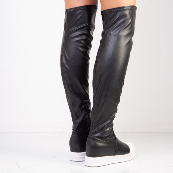 Black and white disco platform boots - Footwear