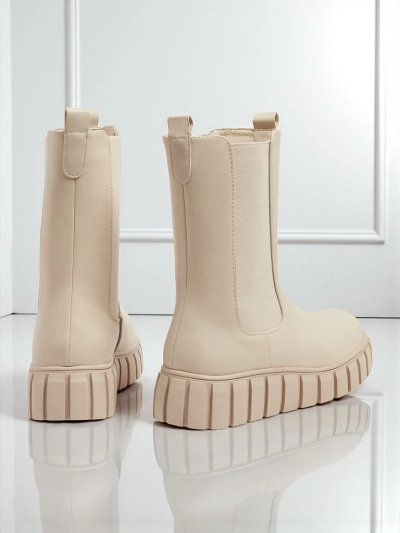 Augstāki eko ādas dāmu zābaki Livora