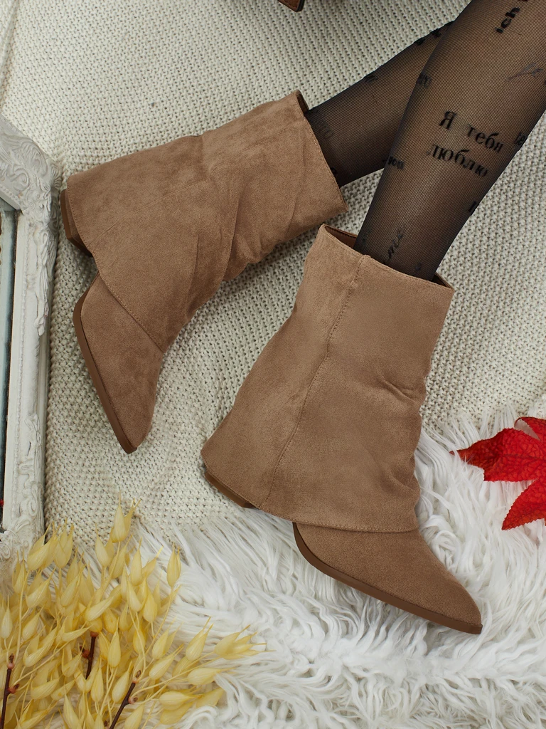 Women's ankle boots with a closed upper Moonly