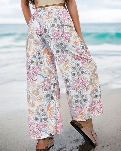 Royalfashion Women's patterned wide pants