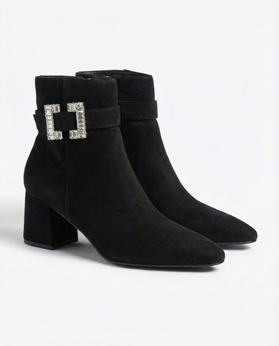 Royalfashion Melni sieviešu zemie stiletto zābaki Masemart