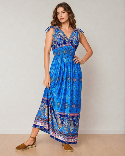 Royalfashion Women's print midi dress