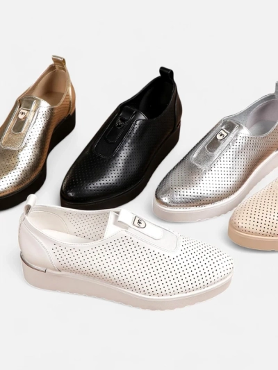 Royalfashion sieviešu perforētās čības Goffies