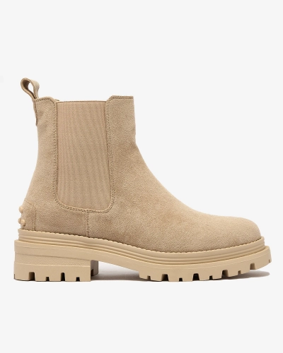 Royalfashion Beige Women's Insulated Comfy Walk Boots