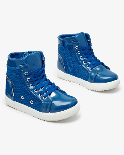 Zilas meiteņu augstpapēžu kedas Borris- Footwear