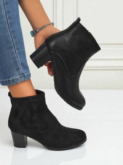 Women's eco-leather heeled ankle boots Lunar Crest