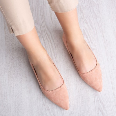 Pink ballerinas with Revissel&#39;s toe nose - Footwear 1