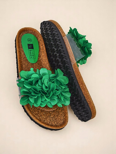 Royalfashion Women's Flip-Flops with Flowers Flora Soft