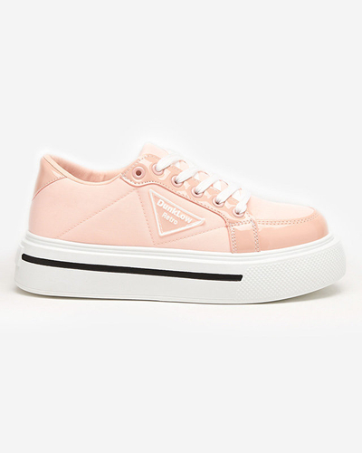 Light pink sports shoes for women with a thicker sole Rall- Footwear