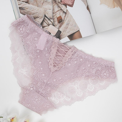 Pink Lace Panties - Underwear