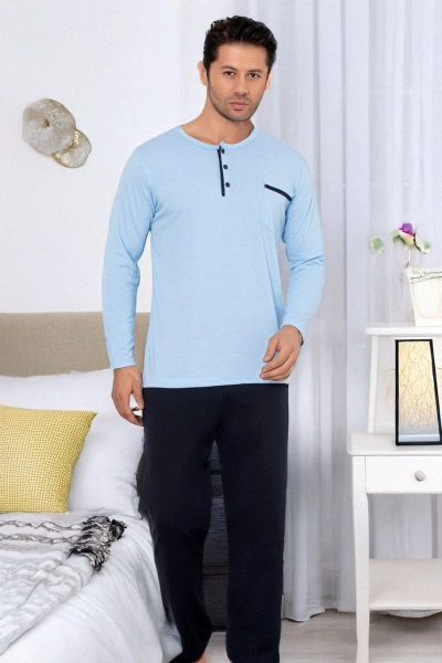 Royalfashion Cotton men's pajamas with pocket