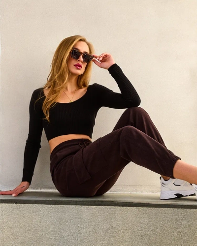 Royalfashion Женские тканевые боевые брюки