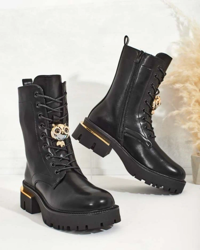 Royalfashion Sieviešu augstie bagger zābaki Sococ