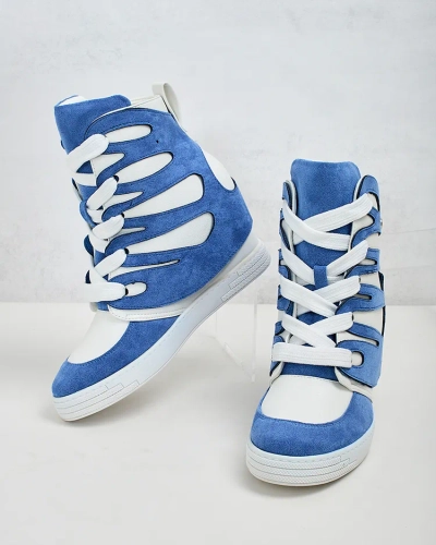 Royalfashion Sieviešu sportiskie zābaki uz papēža Pamstinsa