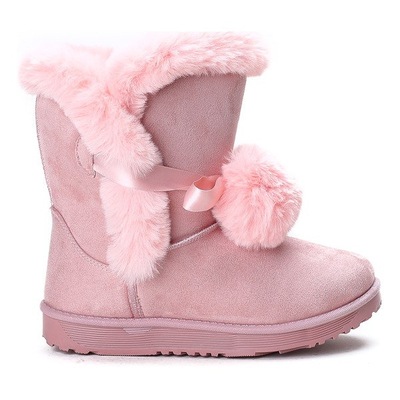 Pink Bobo snow boots with pompoms - Footwear