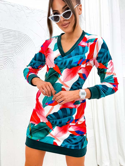 Royalfashion Women's mini dress with original pattern