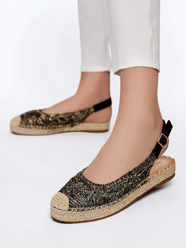 Royalfashion Women's espadrilles with decorative embroidery