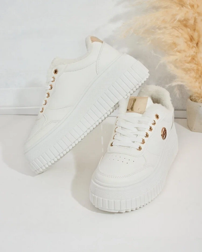 Royalfashion Siltas sieviešu kedas ar kažokādu Sofi
