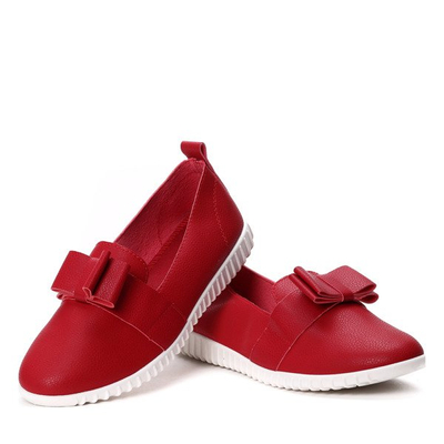 Red slip - on with Pecera bow - Footwear 1