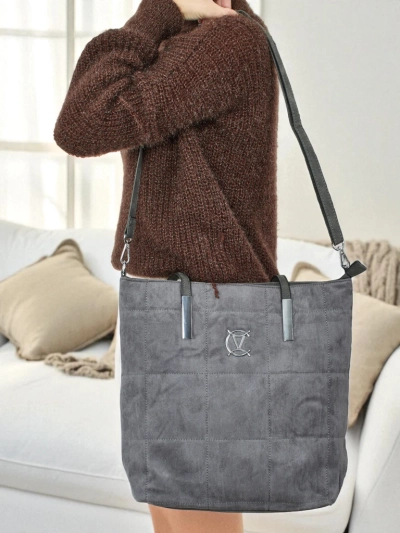 Женская сумка-шоппер Caryenne из экозамши