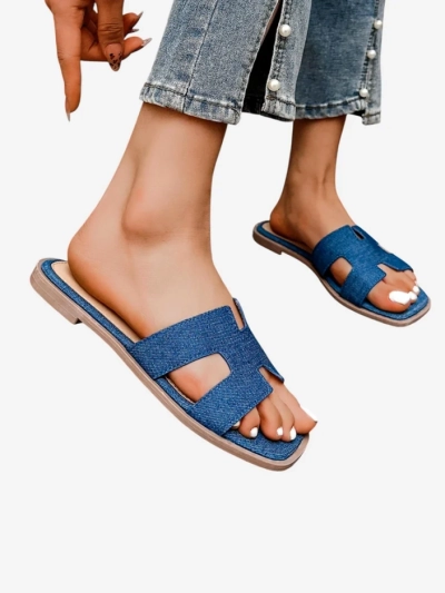 Royalfashion Women's flat-soled flip-flops Eval