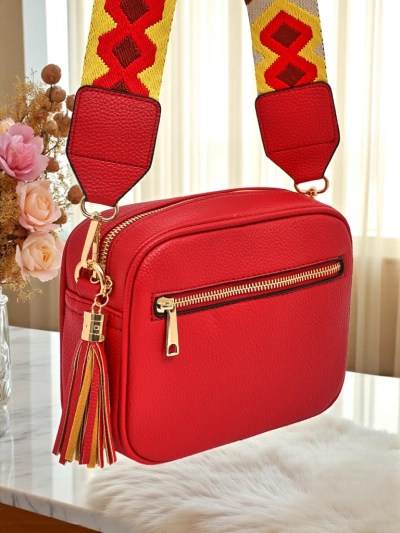 Royalfashion Small Women's Eco-Leather Handbag with Colorful Strap Kovi Lace