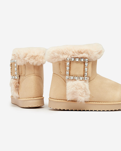 Royalfashion Sieviešu zābaki a'la sniega zābaki ar ornamentu Galaes