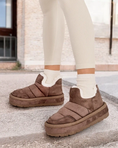 Royalfashion Sieviešu Zoeno īsie zābaki a'la sniega zābaki