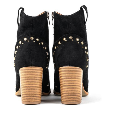 Черные ковбойские сапоги на высокой стойке Gana - Обувь