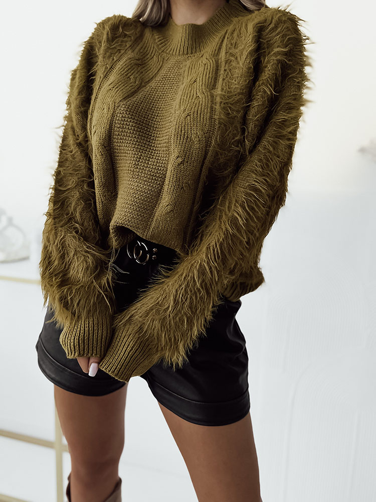 Royalfashion Sinepju pūkains džemperis sievietēm